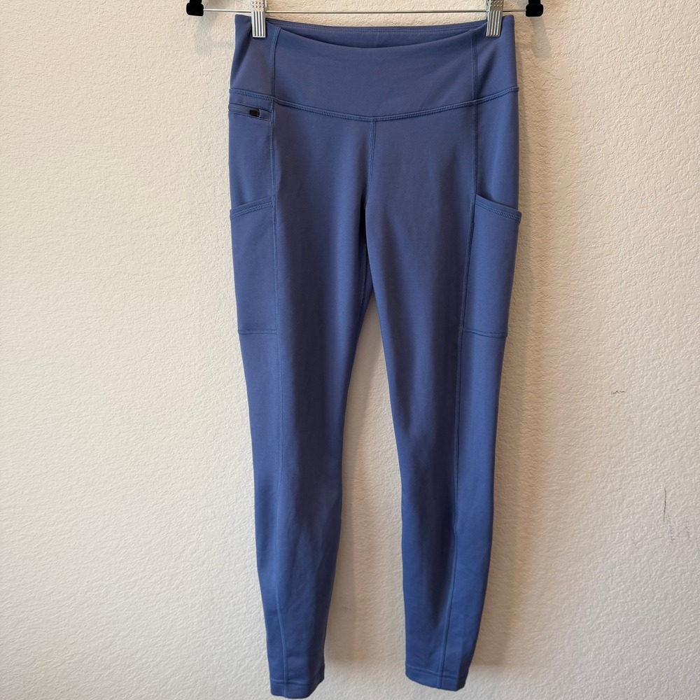 Patagonia Pack Out Tights Womens Small Blue Grey High Rise Pockets Leggings